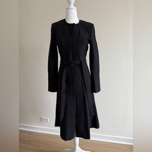 St. John Black Sheath Dress Long Sleeve Crew Neck